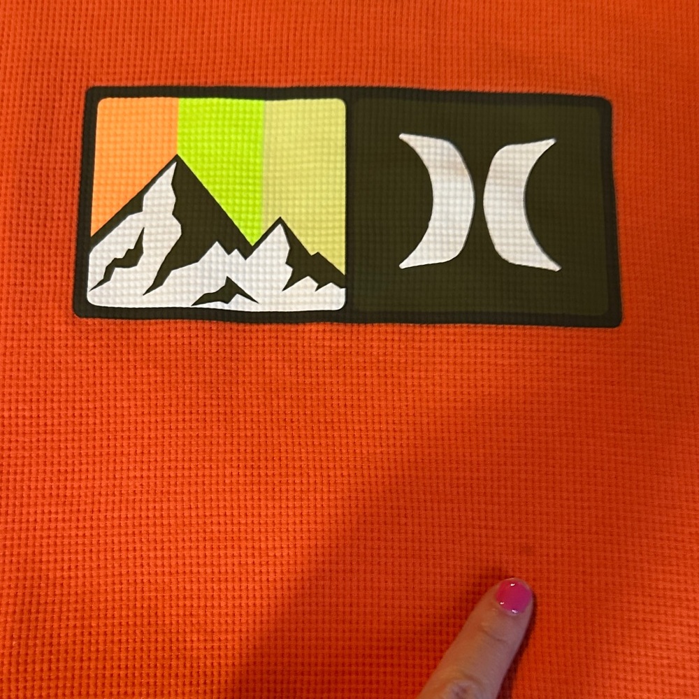 Orange Boys Hurley Long Sleeve Shirt - Picture 5 of 5